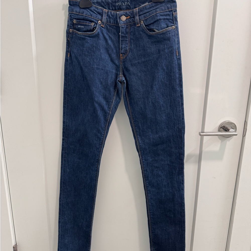 Prada Dark Blue Skinny Jeans